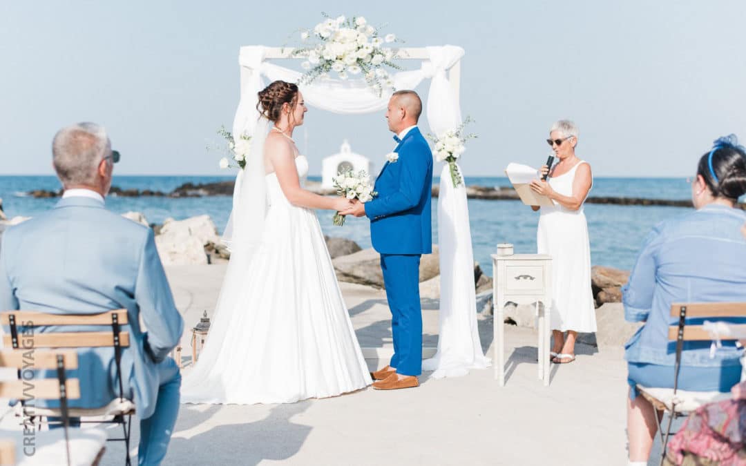 Adeline et Steve, leur mariage en petit comité en Crète
